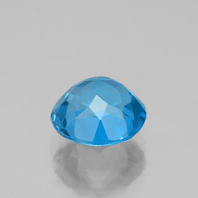 Topazio naturale blu da 3,11 ct, taglio rotondo, VS
