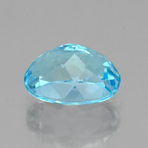 Topazio naturale blu da 2,80 ct, taglio ovale, VVS-VS
