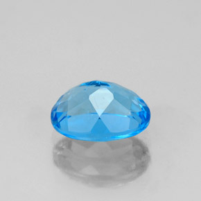 Topazio naturale blu da 1,78 ct, taglio ovale, VS-SI