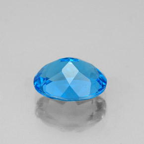 Topazio naturale blu da 2,28 ct, taglio ovale, VS