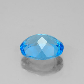 Topazio naturale blu da 2,36 ct, taglio ovale, VS-SI