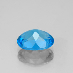 Topazio naturale blu da 2,25 ct, taglio ovale, VS