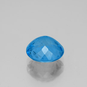 Topazio naturale blu da 2,34 ct, taglio rotondo, SI