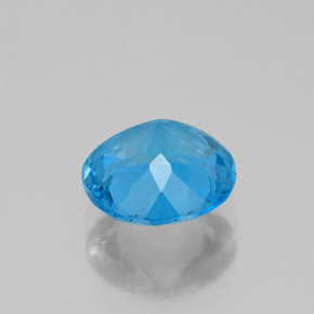 Topazio naturale blu da 2,11 ct, taglio rotondo, VS