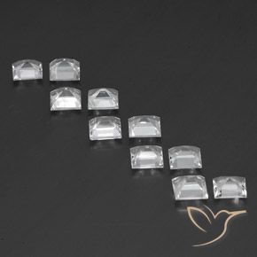 Gemme di Topazio Bianco naturale da 6.97 ct, Quadrato, VVS-VS
