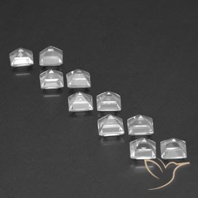 Gemme di Topazio Bianco naturale da 8.28 ct, Quadrato, VS
