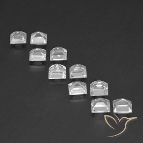 Gemme di Topazio Bianco naturale da 8.30 ct, Quadrato, VS