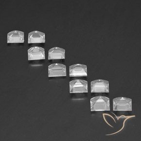 Gemme di Topazio Bianco naturale da 7.73 ct, Quadrato, VVS