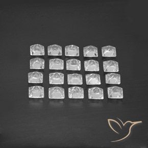 Gemme di Topazio Bianco naturale da 5.27 ct, Quadrato, VS