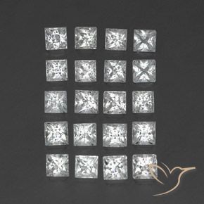 Gemme di Topazio Bianco naturale da 4.81 ct, Quadrato, VS-SI