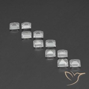 Gemme di Topazio Bianco naturale da 3.74 ct, Quadrato, VVS-VS