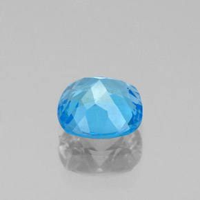 Topazio naturale blu da 1,42 ct, taglio a cuscino, VS