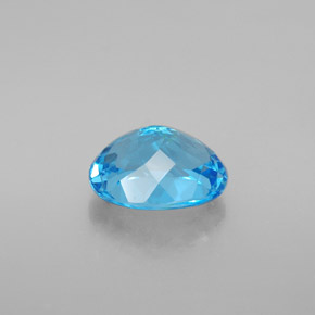 Topazio naturale blu da 4,79 ct, taglio ovale, VVS-VS