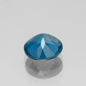 Topazio naturale blu da 2,24 ct, taglio rotondo, VVS-VS