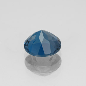 Topazio naturale blu da 2,00 ct, taglio rotondo, VVS