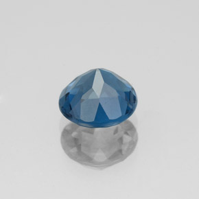 Topazio naturale blu da 1,77 ct, taglio rotondo, VS