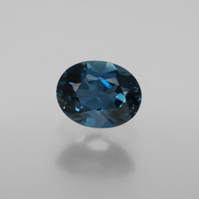 Topazio naturale blu da 2,00 ct, taglio ovale, VVS