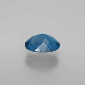 Topazio naturale blu da 2,02 ct, taglio ovale, VVS