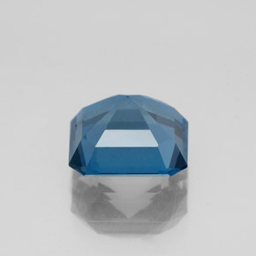 Topazio naturale blu da 2,70 ct, taglio smeraldo, VS-SI