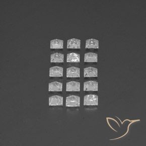 Gemme di Topazio Bianco naturale da 3.79 ct, Quadrato, SI