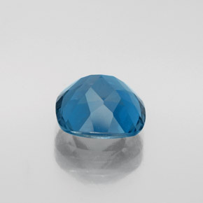 Topazio naturale blu da 3,68 ct, taglio a cuscino, VVS