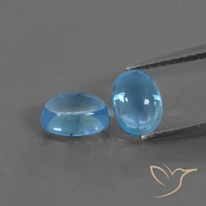2.31ctw Naturale Blu svizzero Topazio, Ovale, Trasparente