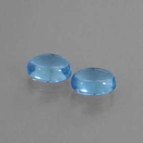 Gemme di Topazio Blu svizzero naturale da 2.32 ct, Taglio ovale, Trasparente