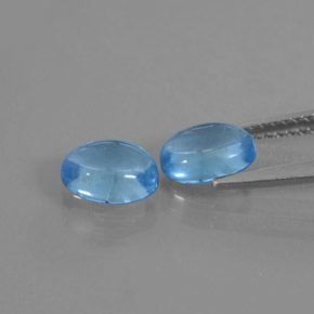 Gemme di Topazio Blu svizzero naturale da 2.32 ct, Taglio ovale, Trasparente