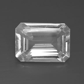 Topazio Bianco naturale da 7.34 ct, Taglio smeraldo, VS