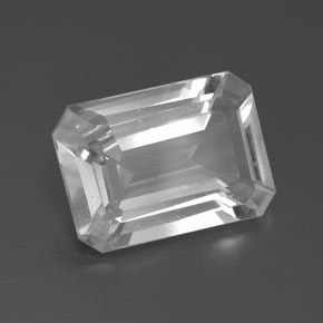 Topazio Bianco naturale da 7.34 ct, Taglio smeraldo, VS
