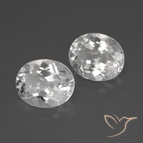 Gemme di Topazio Bianco naturale da 8.23 ct, Ovale, VVS-VS