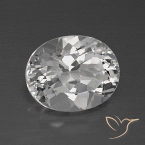 Topazio Bianco trasparente naturale da 4.62 ct, Ovale, VVS-VS