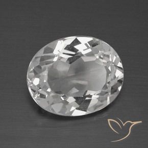 Topazio Bianco trasparente naturale da 4.00 ct, Ovale, VVS-VS