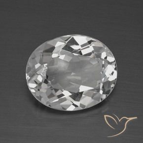 Topazio Bianco trasparente naturale da 4.08 ct, Ovale, VVS