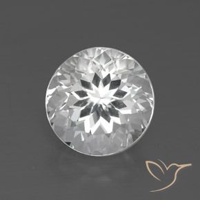 3.58ct Naturale Bianco trasparente Topazio, Rotondo, VVS