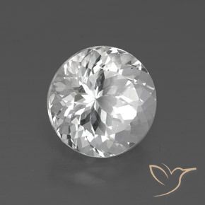 Topazio Bianco trasparente naturale da 3.58 ct, Rotondo, VVS
