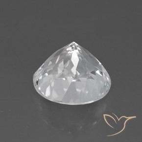 Topazio Bianco trasparente naturale da 3.58 ct, Rotondo, VVS