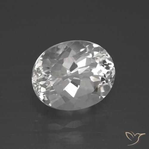 Topazio Bianco trasparente naturale da 5.38 ct, Ovale, VVS-VS