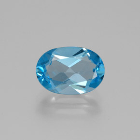 Topazio Blu svizzero naturale da 2.41 ct, Taglio ovale, VS