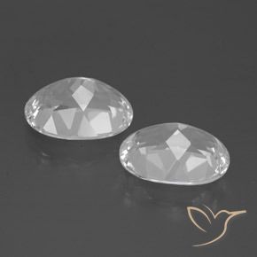 Gemme di Topazio Bianco naturale da 6.12 ct, Ovale, VVS-VS