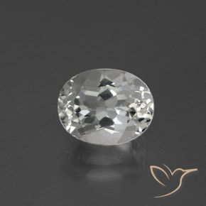 Topazio Bianco naturale da 3.38 ct, Ovale, VVS-VS
