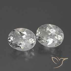 Gemme di Topazio Bianco naturale da 6.54 ct, Ovale, VVS