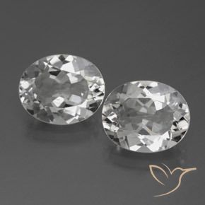 7.48ctw Naturale Bianco Topazio, Ovale, VVS-VS