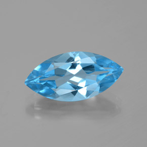 Topazio Blu svizzero naturale da 4.59 ct, Taglio marquise, VVS