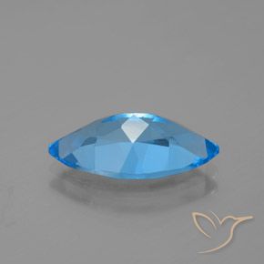 Topazio naturale blu da 4,33 ct, marchesa, VVS-VS