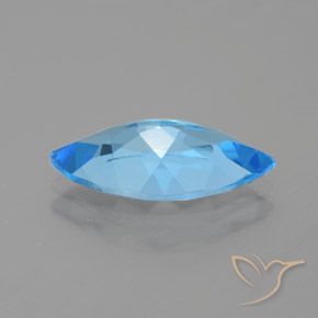 Topazio Blu svizzero naturale da 4.31 ct, Taglio marquise, VVS-VS