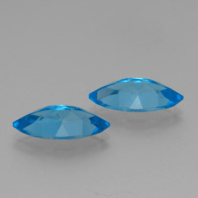 Topazio naturale blu da 8,16 ct, marchesa, VVS