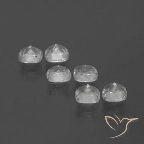 Gemme di Topazio Bianco naturale da 3.19 ct, Cuscino, VVS-VS