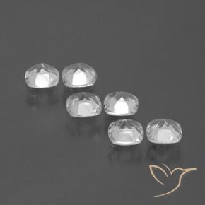 Gemme di Topazio Bianco trasparente naturale da 2.82 ct, Cuscino, VVS-VS