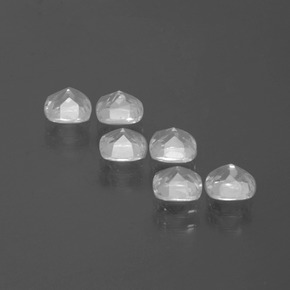 Topazio naturale bianco da 3,14 ct, taglio a cuscino, VVS-VS